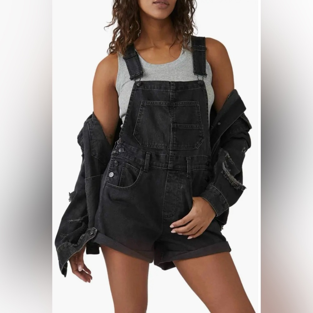 We The Free Ziggy Denim Shortalls 100% Cotton Size XS